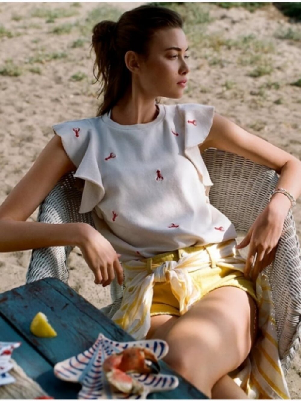 T.La Cream Sleeveless Lobster Sweatshirt; NWT; Size 1X - Picture 2 of 8
